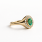 0.825 carat Emerald Signet Ring