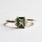 14K Green Sapphire Ring