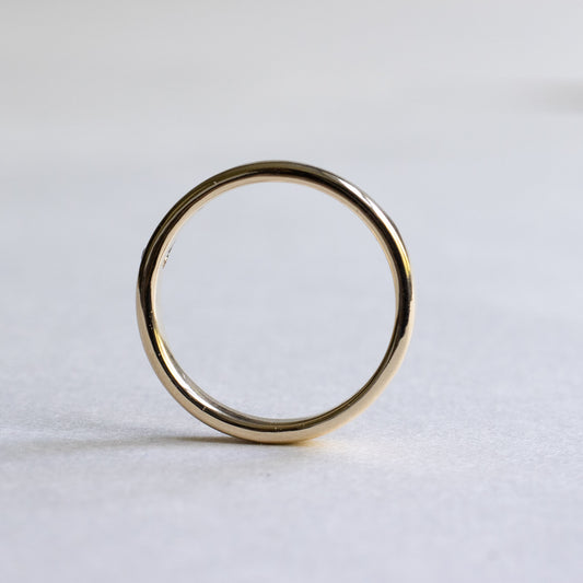 14k Yellow Gold Flat 3mm Band Ring