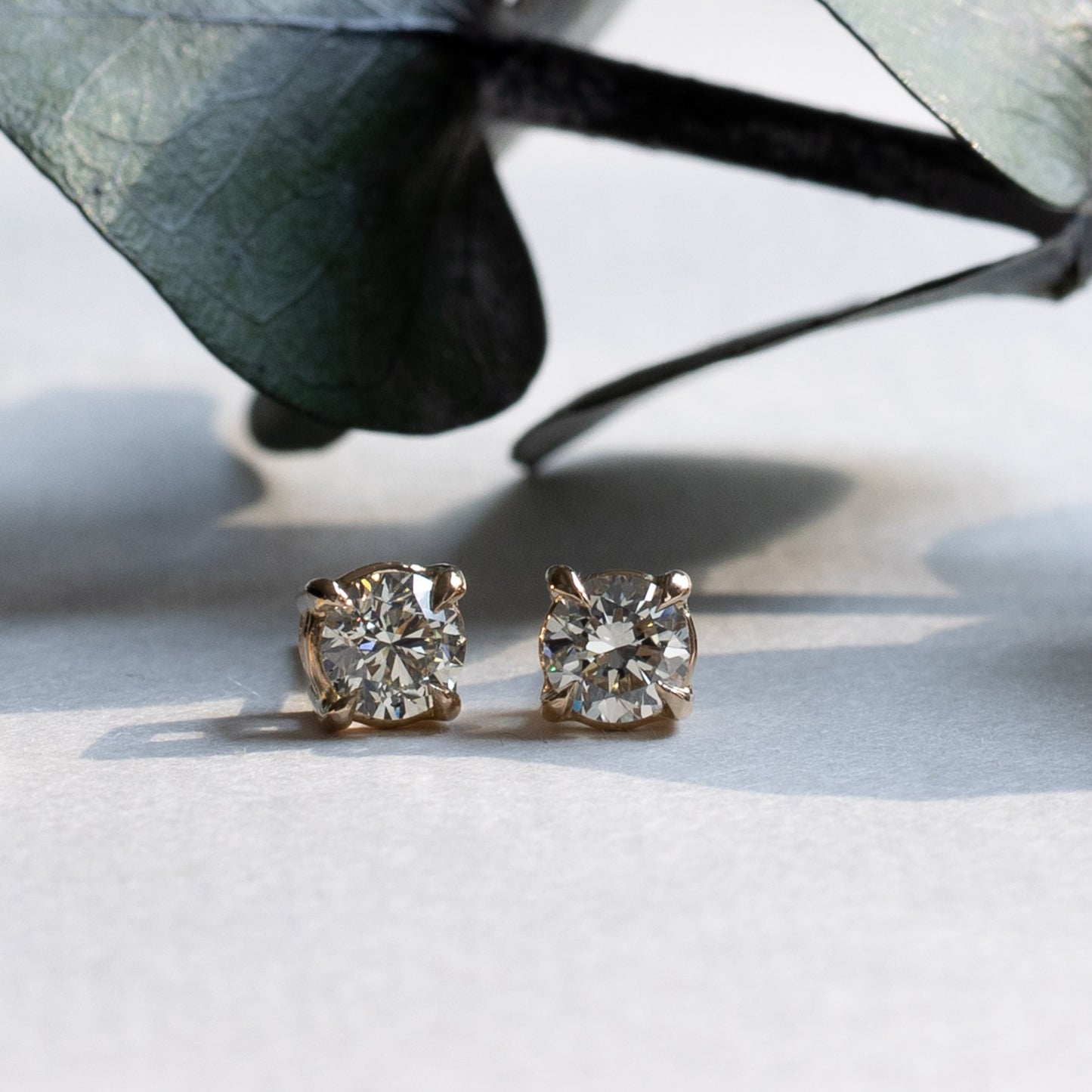 14K 1 CTTW Diamond Studs