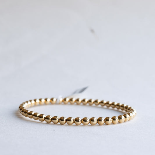 18k Gold Beaded Bracelet