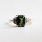 2.5 Carat Tourmaline Diamond Engagement Ring