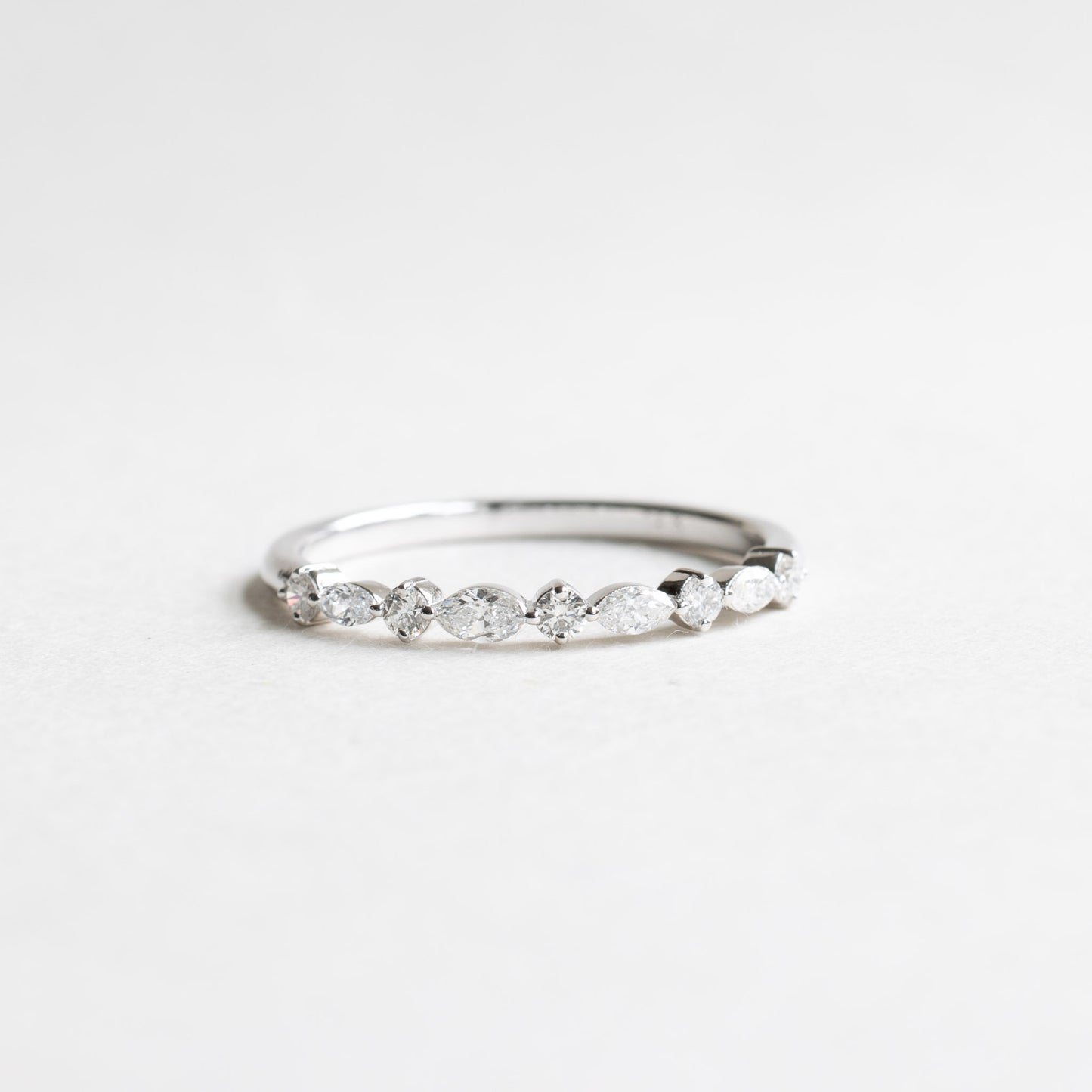 14K Round & Marquise Diamond Ring