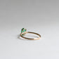 18K Oval 0.80 Carat Emerald Ring