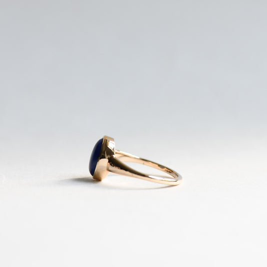 14K Blue Lapis Ring