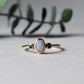 14K Trio Opal Ring