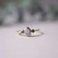 14K Trio Opal Ring