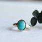 14k Yellow Gold Turquoise Cabochon Ring