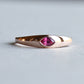 14K Rose Gold Ruby Signet Ring