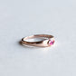 14K Rose Gold Ruby Signet Ring