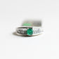 Emerald Diamond Platinum Ring