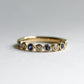 14K Sapphire Bezel Band