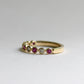 14K Ruby Bezel Band
