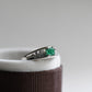 Emerald Diamond Platinum Ring