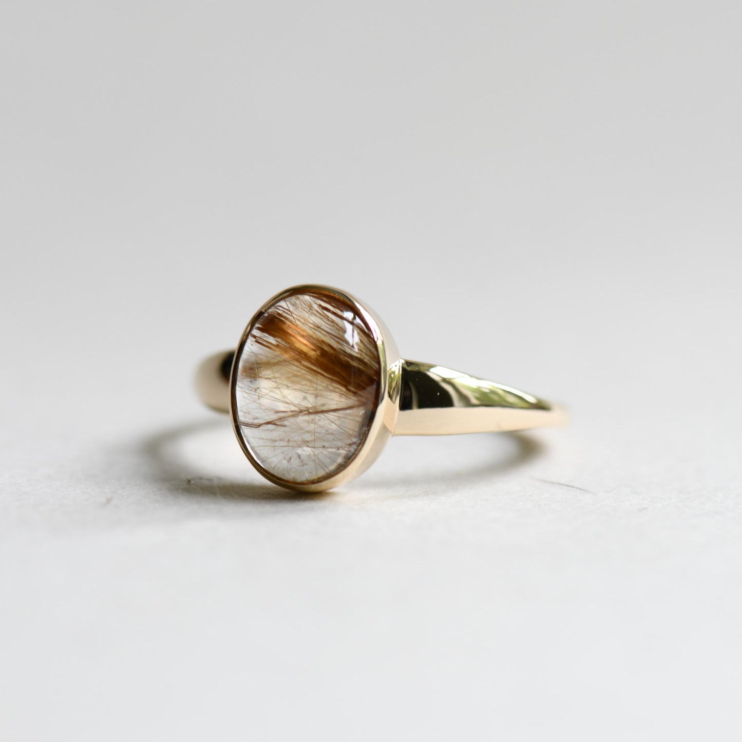 14K Gold Needle Ring