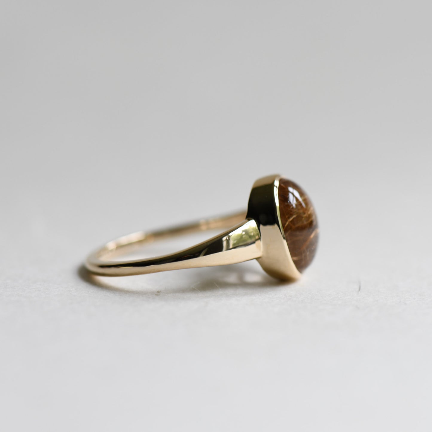 14K Gold Needle Ring