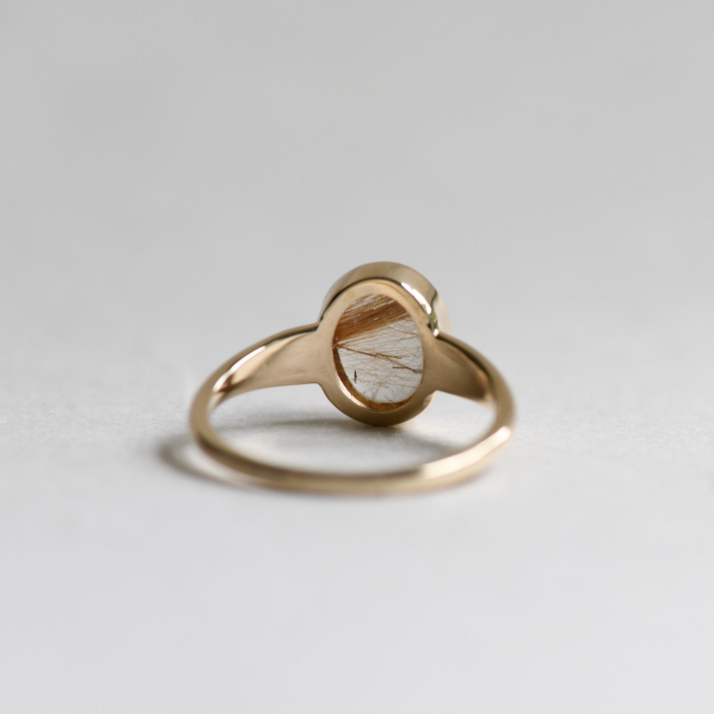 14K Gold Needle Ring