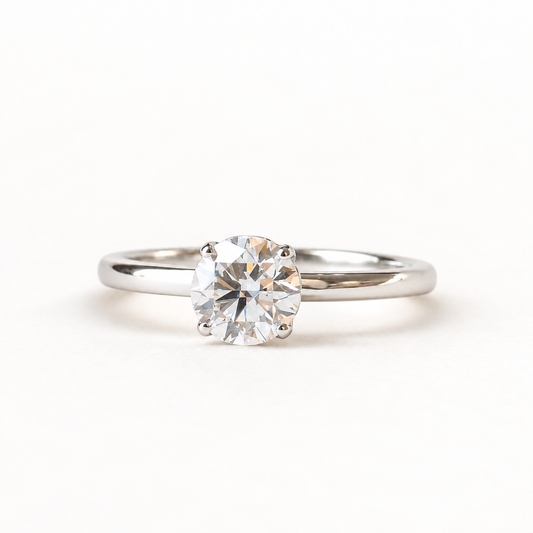 14K White Gold GIA 1.5 Carat Diamond Engagement Ring