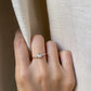 14K Rose Gold Australian Opal Trio Ring with Diamonds, Size 7