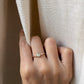 14K Rose Gold Australian Opal Trio Ring with Diamonds, Size 7