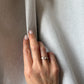 14K Yellow Gold Moissanite Ring Rose Cut Ring