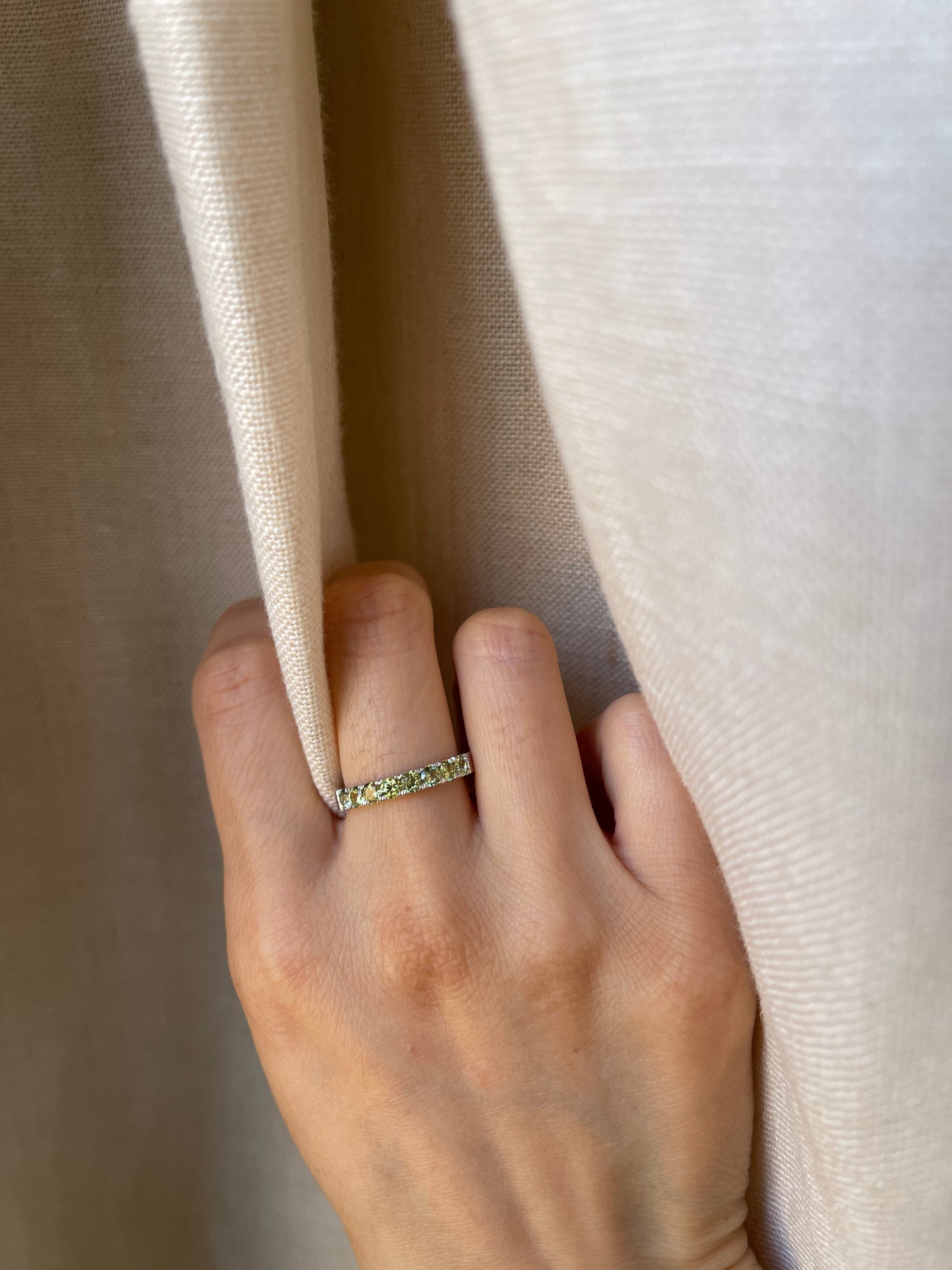 14K Australian Sapphire Anniversary Band