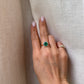 18K GIA 2.05 Carat Emerald Diamond Halo Ring