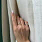 14K Diamond Starburst Eternity Wedding Band