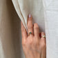 14K Yellow Gold Emerald Ring Guard, Size 7