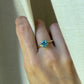 14K Aquamarine Engagement Ring