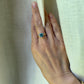 14K Aquamarine Engagement Ring