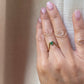 14K Yellow Gold Emerald Ring Guard, Size 7