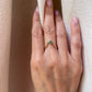 14K Yellow Gold Emerald Ring Guard, Size 7