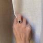 14K Yellow Gold Green Indicolite Tourmaline Engagement Ring