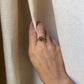 14K Yellow Gold Green Sapphire Engagement Ring
