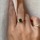 14K 2.52 Teal Sapphire Diamond Ring