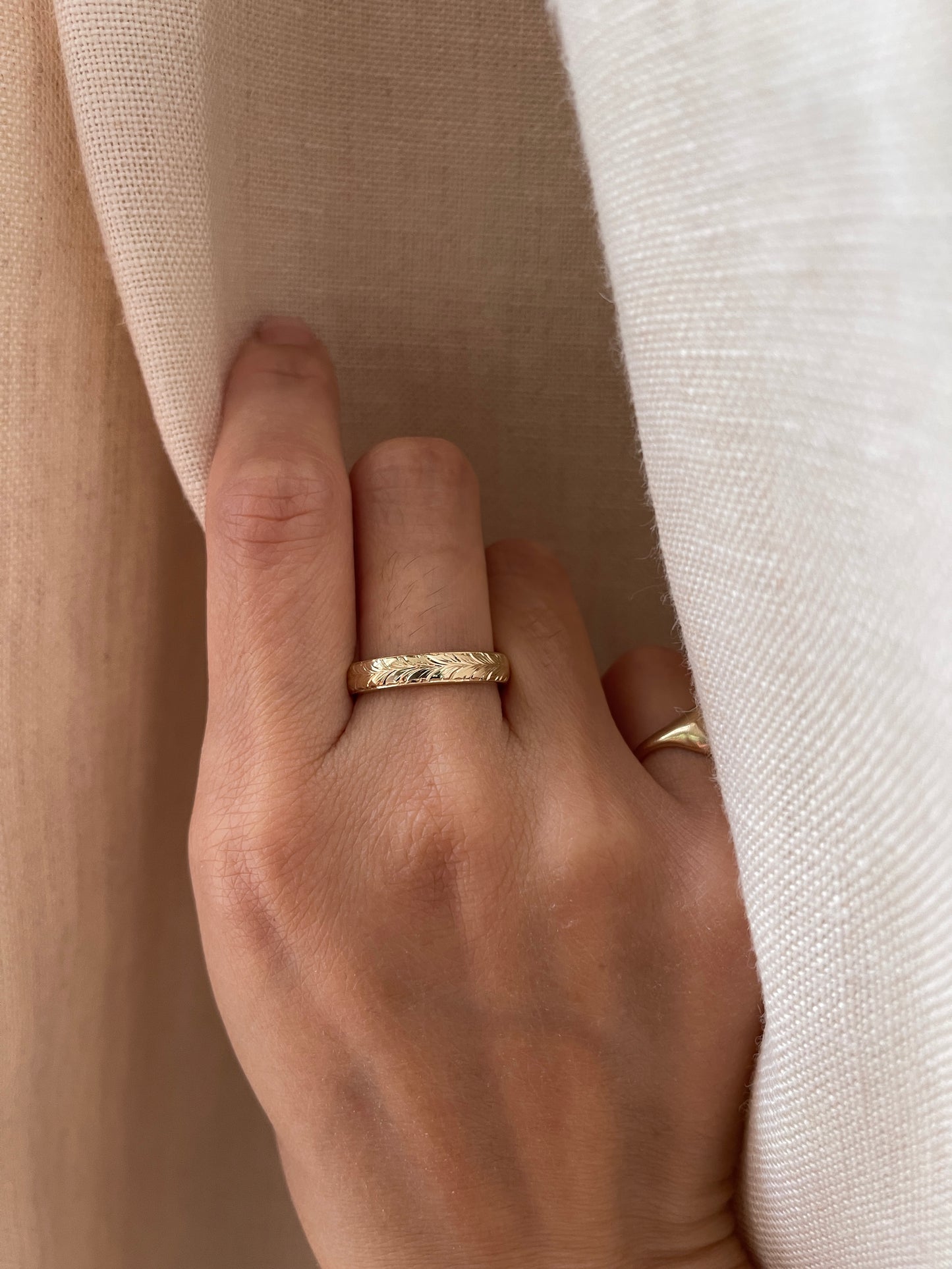 14K Rose Gold Band Size 6