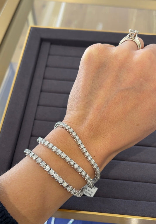 Natural Diamond Tennis Bracelet