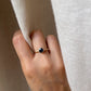 18K Blue Sapphire Ring