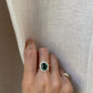 18K 2 Carat Lab Emerald Diamond Ring