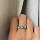 14K Emerald Diamond Anniversary Band