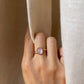 14K Rose Gold Moonstone Ring