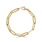 14k Gold Paperclip Link Bracelet