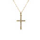 14K Gold Cross Diamond Necklace