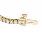 14K Yellow Gold 2 cttw Lab-Grown Diamond Line 7" Bracelet