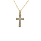 14K Gold Cross Diamond Necklace
