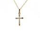 14K Gold Cross Diamond Necklace