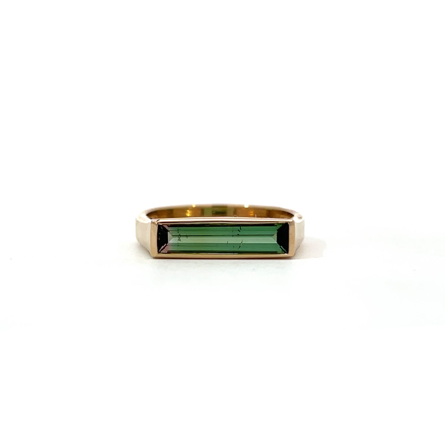 14k Yellow Gold Tourmaline Ring, Size 7
