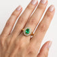 0.825 carat Emerald Signet Ring