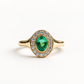 0.825 carat Emerald Signet Ring